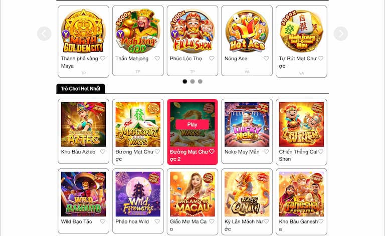 Tổng hợp game nổ hũ ở 8kbet 